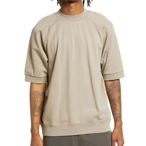 T-shirt décontracté ample de créateur streetwear, 100 % coton, col rond, lourd, vierge, pour hommes, fabriqué par un fabricant de t-shirts - Product Image 1
