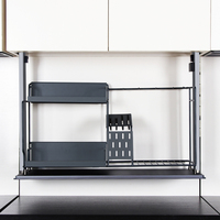 Organisateurs de cuisine et de rangement, support pour ustensiles de cuisine, 9 pièces