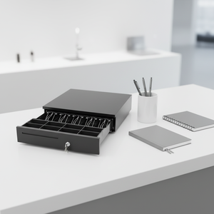 Денежный ящик LAIBEI LB-405B1 стальной, на 5 купюр и 6 монет, для POS-систем, кассовых аппаратов, использования в супермаркетах - Product Image 4