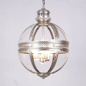 Lampadario a Sospensione Vintage Industriale Americano <span class=keywords><strong>con</strong></span> Sfera di Vetro per Ristoranti, Bar e Caffè - Product Image 3