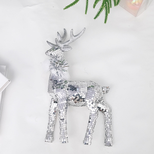 Figura de Ciervo Brillante con Lentejuelas, Decoración Navideña para Interiores, Juguete Navideño - Product Image 4