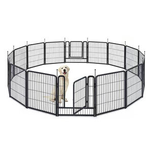 5 dimensioni dei produttori di ferro per animali domestici gabbie per cani di medie dimensioni per esterni penna da gioco con tubo quadrato multifunzione cane classico pulsante a scatto - Product Image 2