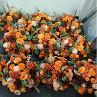 Offre Spéciale – Grandes Boules de Fleurs Artificielles en Soie Jaune pour Centres de Table de Mariage, Arrangements Floraux de 50 cm, 60 cm, 70 cm, 80 cm
