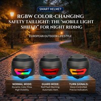 Casques intelligents avec caméra 1080P 60FPS, feu arrière gauche/droite, commande vocale, navigation, visière magnétique pour vélo/moto, vente en gros