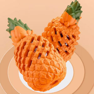 Goma Natural para masticar piña perro <span class=keywords><strong>Tory</strong></span> mascota mordedura agresiva juguete nuevo caucho Natural no tóxico resistente a mordeduras perro juguete - Product Image 5