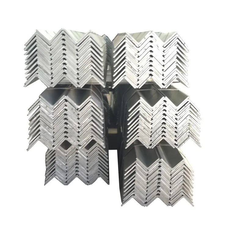 Marcos de acero 75x75 ángulo estándar 50x50x50x5mm galvanizado perforado ranurada de acero ángulo de hierro de acero estirado en frío