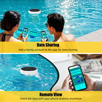Analyseur de qualité de l'eau 7 en 1 pour piscine, avec WIFI, énergie solaire, mesure du chlore/TDS/EC/ORP/salinité/température, étanche