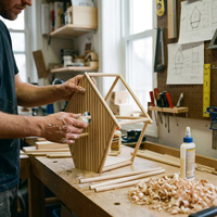 Bâtonnets en bois naturel poli, écologiques, non toxiques, bâtonnets de comptage arc-en-ciel pour les projets d'artisanat, d'art et de construction DIY
