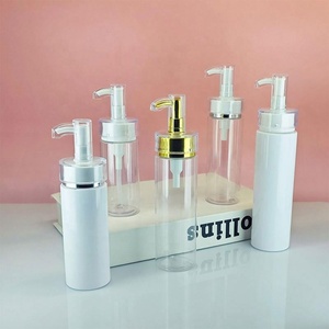 Customize 200ml 250ml 300ml 400ml Round Shower Gel Cosmetic Bottle With Lotion <b>Pump</b> for Shampoo - Product Image 3