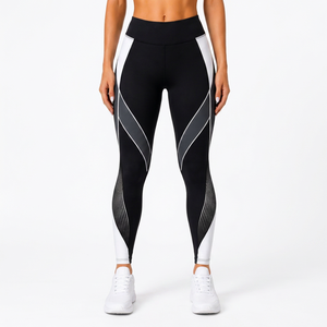 Women's Custom 2-Piece Gym Fitness Workout Sets Skinny Yoga Pants Suit <b>Flared</b> <b>Leggings</b> Stand Collar Solid Color - Product Image 1