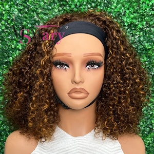 Peluca de cabello humano virgen hindú SDD Super Double Drawn Pixie Curly con diadema, hecha a máquina, extensiones de cabello humano, proveedores - Product Image 6
