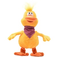 Jouet Électrique Transfrontalier en Peluche : Coq, Poulet, Canard, Grenouille Dansant, Chantant et Criaant, avec Sangle de Cou, Amusant, 14+