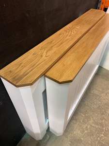 Venta de fábrica, cubierta de radiador moderna, gabinete de radiador decorativo de madera maciza, cubierta de radiador personalizada con esquinas ingleteadas y parte superior de <span class=keywords><strong>roble</strong></span> - Product Image 2