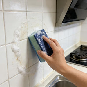 إسفنجة تنظيف الأطباق من ألياف البوليستر الطبيعية - فائقة الامتصاص، خالية من الخدوش، قابلة لإعادة الاستخدام، وسادة تنظيف للمطبخ لإزالة الدهون - Product Image 2