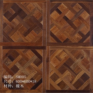 Offre Spéciale Parquet en Bois Multicouche 15mm <span class=keywords><strong>Versailles</strong></span> Design Traditionnel Lisse Teck Noyer Chêne Brossé pour Villa Intérieure - Product Image 3