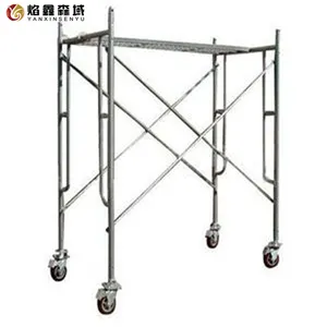 Factory straight frame scaffolding construction activity adjustable moving scaffolding