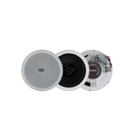 Haut-parleur coaxial bidirectionnel sans bordure 100V 5W 10W pour système de sonorisation, musique d'ambiance dans les hôtels, les écoles et les bureaux