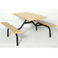 Offre Spéciale en bois mobile pliable Table de cantine chaise meubles Table à manger