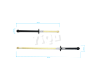 Épée de feu professionnelle Yiqu FS90 de 90 cm, durable pour les spectacles de danse en plein air, les spectacles sur scène et les arts du flux