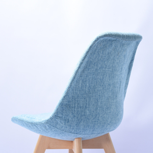 Échantillon gratuit de meubles scandinaves d'occasion à vendre <span class=keywords><strong>chaise</strong></span> de salle à manger en plastique siège pieds en bois <span class=keywords><strong>tulipe</strong></span> en plastique - Product Image 3