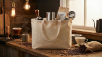 Sac fourre-tout en toile de coton écologique imprimé avec logo personnalisé, sac de courses réutilisable pour la promotion de la marque, les événements et l'usage quotidien
