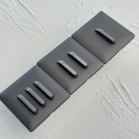 Interruptor de Luz de Pared para el Hogar con Panel de PC 16A Alemán NUEVO, Teclas de Piano 2026, Enchufe Universal 13A para Reino Unido, Acabado Moderno en Gris Mate Suave como Piel de Bebé