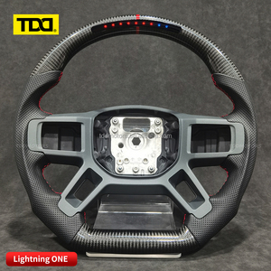 Volante de fibra de carbono TDD LED para Land Rover Defender 90 110 130, luz LED inteligente para interior de coche, estilo deportivo - Product Image 4