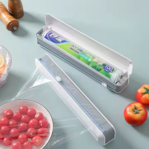 Household Kitchen Tool <strong>Dispenser</strong> Slider PVC Plastic <strong>Cling</strong> Wrap <strong>Cutter</strong> Plastic Wrap Food Plastic Wrap <strong>Dispenser</strong> - Product Image 4