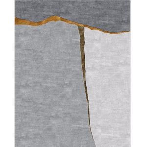 พรมสำหรับห้องนั่งเล่นการออกแบบที่ทันสมัยพรมถักมือขนสัตว์และผ้าไหม - Product Image 1