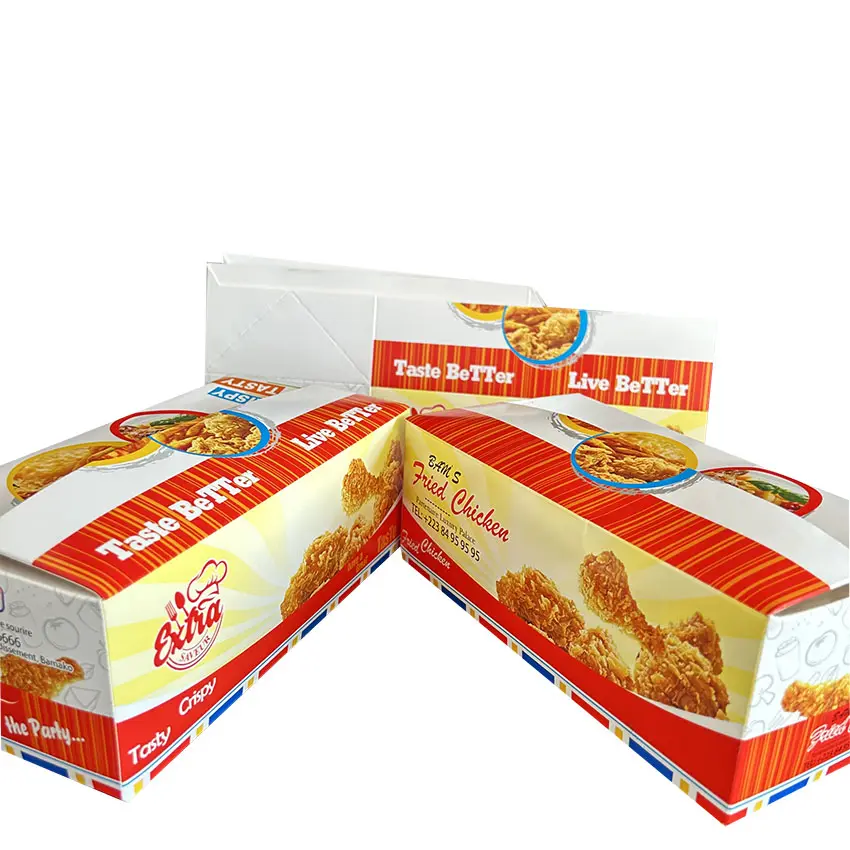 Reasonable Price Eco Take Out Box Fast Food Fried Chicken Packing Box
