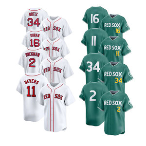 Maglie da Baseball Cucite Nuove 2026 all'Ingrosso Economiche - Maglia Personalizzata Squadra Americana Boston - Tutti i Giocatori: 2 Bregman, 11 Devers, 34 Ortiz - Product Image 5