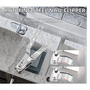 Cortaúñas Giratorio de 360 Grados de Acero Inoxidable con Logotipo Personalizado Sholifas ST-M01094 de Creative Surgical para Uñas Gruesas de Hombre - Product Image 2