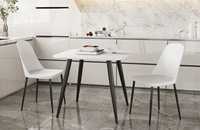 Chaise de salle à manger en plastique au design contemporain, résistante aux intempéries pour l'utilisation dans le jardin ou sur la terrasse
