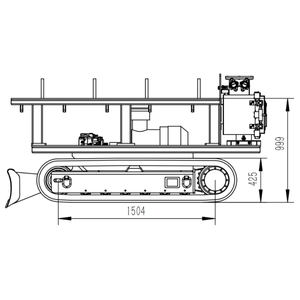 Sasis Pelat Baja Sesuai Kebutuhan untuk Transportasi, Sasis Crawler Bulldozer Shovel Platform Ganda - Product Image 6
