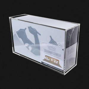99% UV-bescherming Acryl Transparante Beschermhoes Duurzaam Engelse Editie Plexiglas Pokémon Kaart PTCG Acryl Booster <span class=keywords><strong>Case</strong></span> - Product Image 6