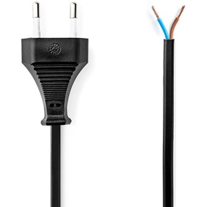 <b>Power</b> <b>Cable</b> 1.50m Black Plug With Blue And Brown Wires For Electrical Devices - Product Image 1