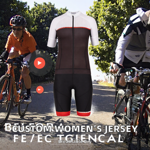 Custom Women's Printed Digital Print Spandex/Polyester Quick Dry Bicycle Jersey Set Breathable Summer Short Sleeve <b>Road</b> MTB - Product Image 2