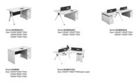 Escritorio de Oficina Modular de Lujo con Cajones de MDF para PC, Muebles de Esquina para Trabajo con Gabinete Móvil, Escritorio de Estudio Moderno para Computadora