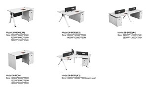 Scrivania da Ufficio Angolare di Lusso con Cassetti Modulari in MDF, Mobiletto Mobile e Postazione Computer Moderna per Studio - Product Image 2