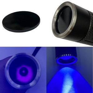 Filtre à lentille en verre noir ZWB2 UV365nm pour lampe torche, <span class=keywords><strong>lentilles</strong></span> LED 18/20.5/28MM, réflecteurs, protection contre la lumière diffusée, IP33, transmission de 99% - Product Image 3
