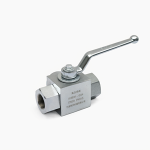 Válvula de Bola de Alta Presión de Tres Vías KHB3K, Válvula Hidráulica de Acero al Carbono con Rosca Externa DN20 PN315 - Product Image 2