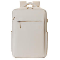 Nouveau sac à dos professionnel pour ordinateur portable en feutre et nylon, respirant, simple, tendance, multifonctionnel, grande capacité, couleur unie