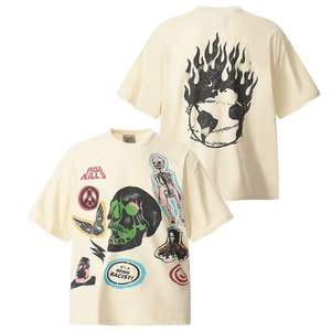 Camiseta de manga corta GALLERYt con estampado de exhibición de autos lavados, diseño holgado y retro, moda de verano unisex - Product Image 6