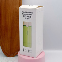 Ensemble de 4 flacons de voyage vides pour cosmétiques, 120 ml, avec pompe, pour lotions et crèmes