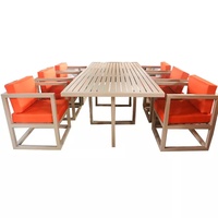 Canapé de loisirs de terrasse d'hôtel nordique moderne, combinaison de cadre en aluminium, ensemble de canapé de jardin extérieur