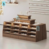 Armoire double face éclairée par LED pour bijouterie Armoire de présentation de bijoux Table d'écoulement pour magasin de vêtements Stand Middle Island