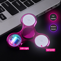 Lampe torche LED transparente électroplaquée, noir brillant, haute technologie, à trois lames, 18 modes avec effet de lumière dynamique