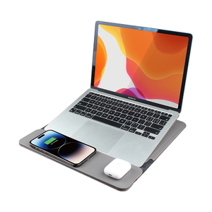 Funda de Cuero Personalizada 4 en 1 con Certificación CE para <span class=keywords><strong>iPad</strong></span> de 12.9 Pulgadas con Carga Inalámbrica Tipo-C de 15W para Teléfono y Auriculares, Bolsa Interior para <span class=keywords><strong>iPad</strong></span> con Certificación CE FCC - Product Image 3