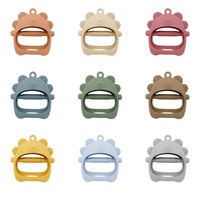 Mitaine de dentition en silicone de qualité alimentaire pour bébé, jouet sensoriel doux à mâcher anti-chute pour le poignet et la main, sans BPA