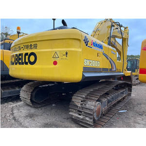 Excavatrice hydraulique sur chenilles d'occasion de 20 tonnes Kobelco SK200 avec peu d'heures de fonctionnement - Product Image 3